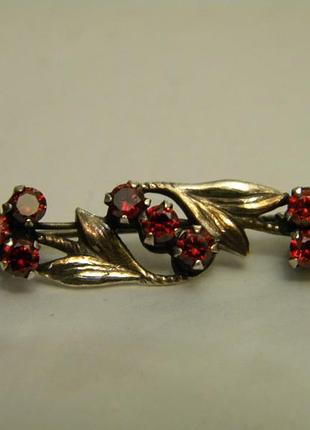 Брошь ссср позолота серебро 875 проба звезда №1746