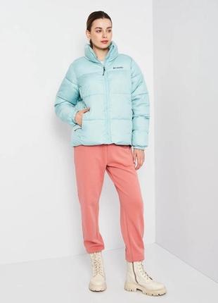 Куртка зимняя короткая женская columbia puffect jacket 1864781-321 xs бирюзовая2 фото