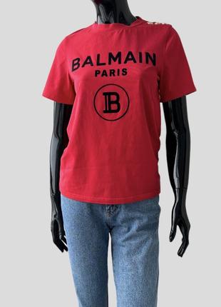 Хлопковая футболка balmain италия оригинал2 фото