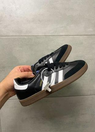 Крутейшие кроссовки adidas samba og black чёрные унисекс 36-45 р