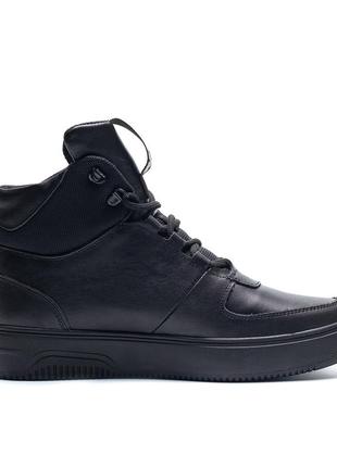 Чоловічі зимові черевики nike black leather