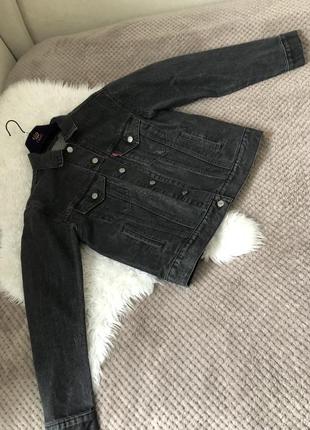 Куртка джинсова піджак жакет з люрексом levis р.s4 фото