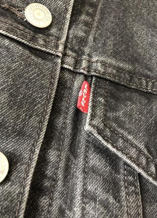 Куртка джинсова піджак жакет з люрексом levis р.s6 фото