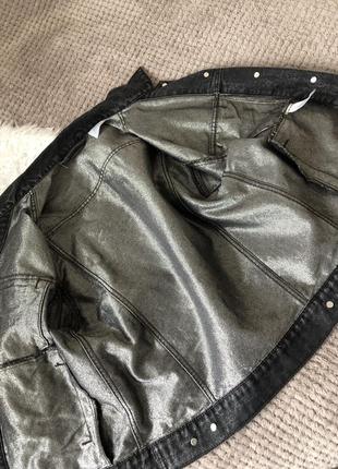 Куртка джинсова піджак жакет з люрексом levis р.s7 фото