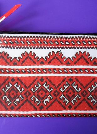Косметичка "вышиванка красная" от бренда ziz