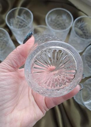 Чудові кришталеві склянки 250 мл. /винтаж /ссср5 фото