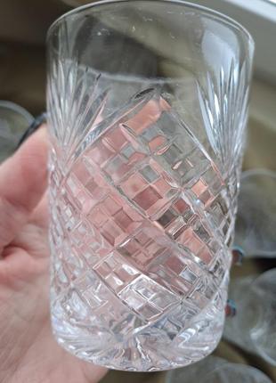 Чудові кришталеві склянки 250 мл. /винтаж /ссср8 фото