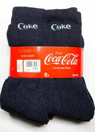 Розпродаж . махрові шкарпетки набір 8 пар теплі оригінал від тм coca-cola р.35-423 фото