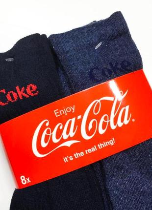 Розпродаж . махрові шкарпетки набір 8 пар теплі оригінал від тм coca-cola р.35-424 фото