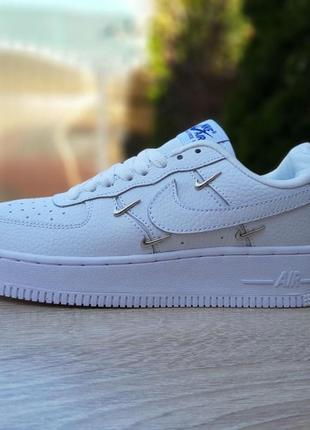 Мужские кроссовки nike air force 1 lx білі з чорним