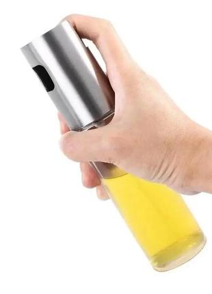 Пляшка-дозатор для олії та оцту 100 мл спрей розпилювач кухонний для рідин5 фото