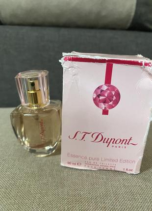 S.t. dupont essence pure pour femme limited edition  туалетная вода 30 мл, оригінал