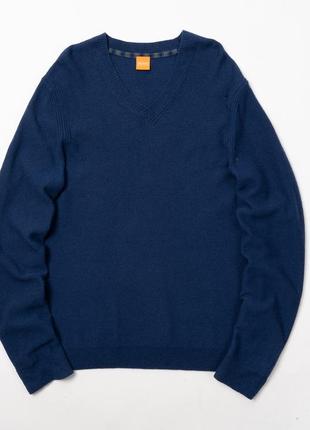 Hugo boss v-neck wool sweater мужской свитер