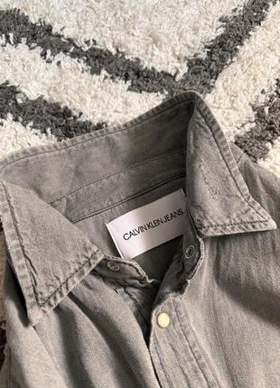 Шикарная джинсовая рубашка calvin klein jeans shirt8 фото