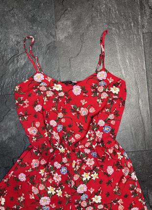 Женский комбинезон с шортами ромпер с цветочным принтом5 фото