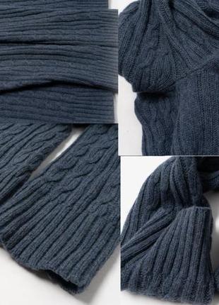 G-star raw wool nimrod shawl collar cable knit sweater  мужской свитер