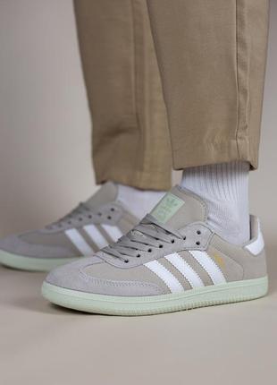 Жіночі кросівки adidas samba beige женские кроссовки адидас самба бежевые adidas samba - це культова1 фото