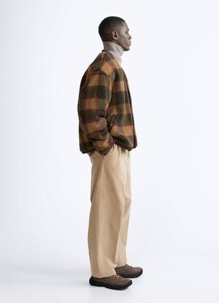 Куртка мужская коричневый овчина искусственная zara new3 фото