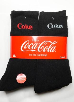 Распродажа. махровые носки набор 8 пар теплый оригинал от тм coca-cola р.35-46