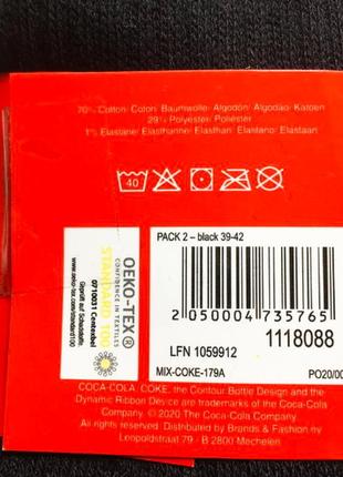 Розпродаж . махрові шкарпетки набір 8 пар теплі оригінал від тм coca-cola р.35-466 фото