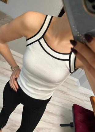 Турція трендова трикотажна майка на бретелях 🔥