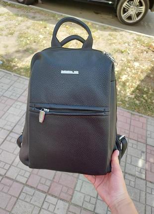 Рюкзак женский спортивный городской сумка женская рюкзак-сумка чёрная