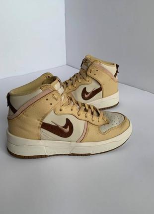 Кроссовки nike dunk high up brown