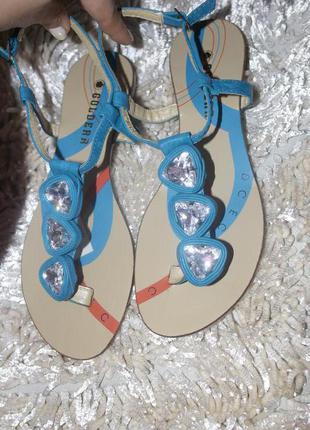 Босоножки / сандалии бирюзовые 38.5-39