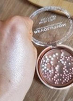 Хайлайтер makeup revolution bubble balm rose gold5 фото