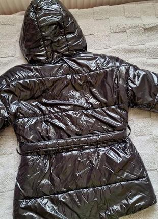 Куртка зимняя с поясом4 фото