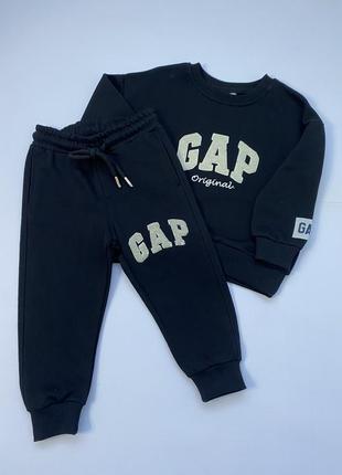 Черный костюм gap для мальчика, для девочки