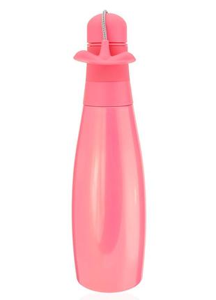 Термос в виде бутылки 380мл цвет розовыйmarketopt