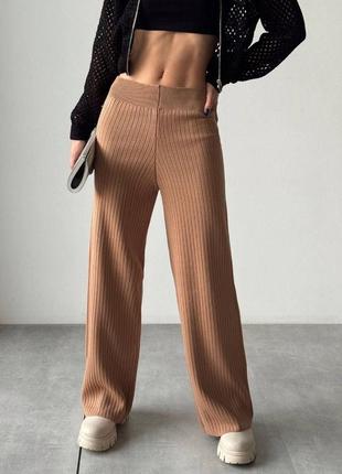 Жіночі теплі штани брюки плаццо клеш4 фото