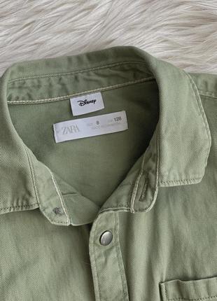 Рубашка джинсовая zara на 7-8 лет2 фото
