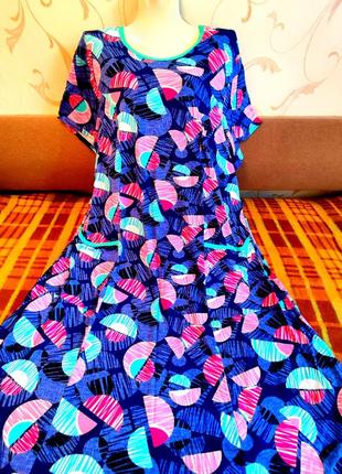 Платье женские трикотажные батальных размеров3 фото