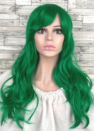 3713 парик зеленый 70см