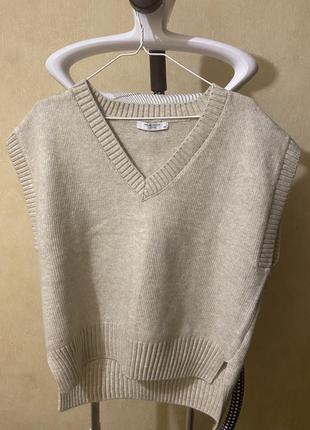 Трикотажний жилет oversize