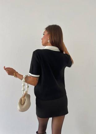 Кофта жіноча з коротким рукавом оверсайз туреччина4 фото