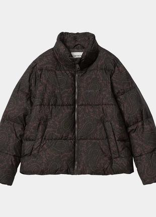 Куртка женская carhartt wip w' springfield jacket paisley print, buckeye / black6 фото