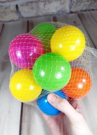 Детский набор цветных шариков (12 шт)7 фото
