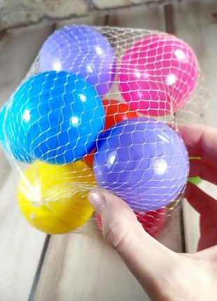 Детский набор цветных шариков (12 шт)3 фото