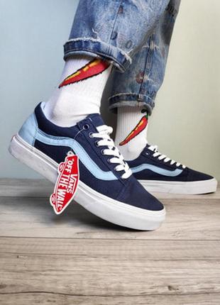 Женские кроссовки vans old skool classic / ванс олд скул классические вансы