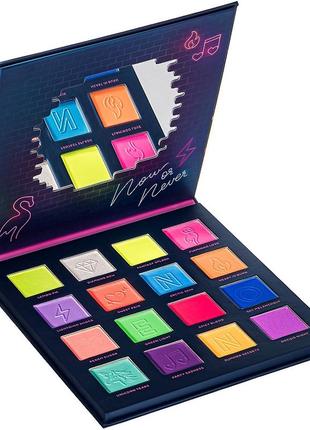 Палетка теней parisa cosmetics neon demon eyeshadow palette 16 оттенков3 фото