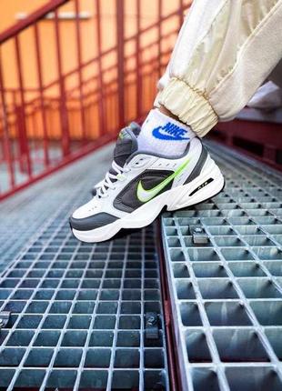 ✅ чоловічі кросівки ✅nike air monarch iv (white/green)4 фото