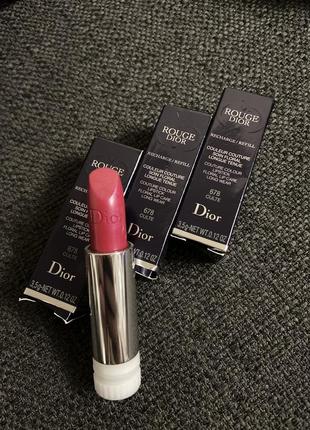 Помада rouge dior metallic lipstick - 678 culte