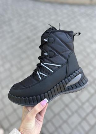 Зима черевики дутики на еко хутрі ❄ зимние ботинки на меху