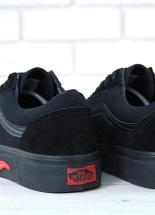 Чоловічі кросівки vans old skool black flame  / ванс олд скул4 фото