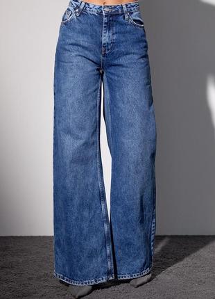 Женские джинсы фасона wide leg 011494 фото
