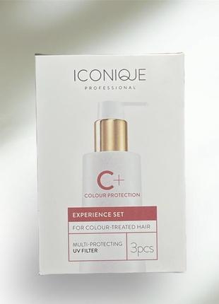 Набор пробников для окрашенных волос iconique c+ шампунь кондиционер маска