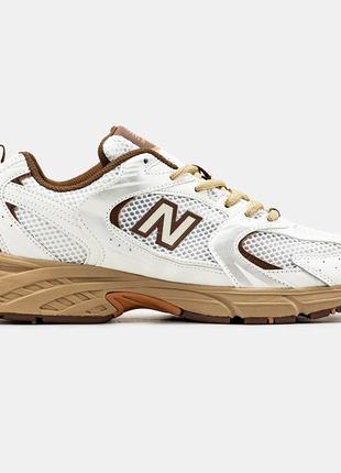 Женские кроссовки new balance 530 brown white7 фото